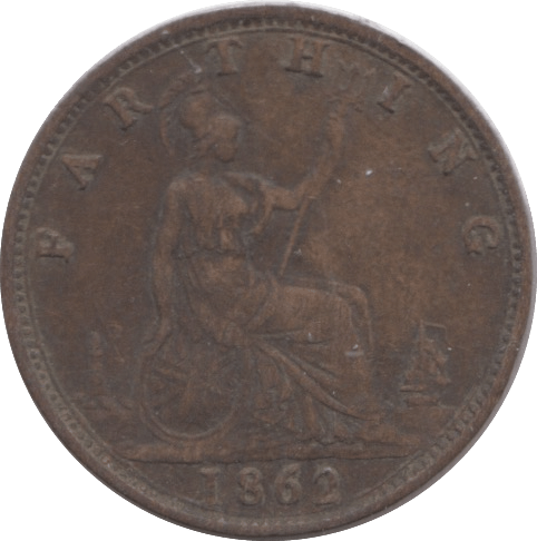 1862 FARTHING ( VF ) - Farthing - Cambridgeshire Coins