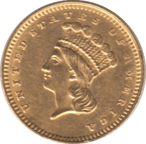 1862 GOLD ONE DOLLAR USA - Gold World Coins - Cambridgeshire Coins