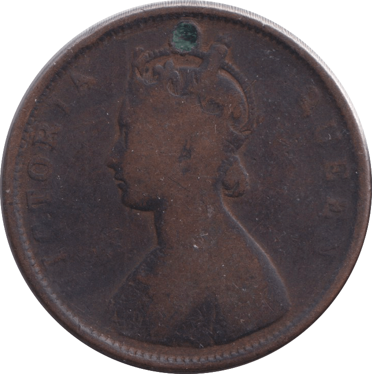1862 HALF ANNA INDIA - WORLD COINS - Cambridgeshire Coins