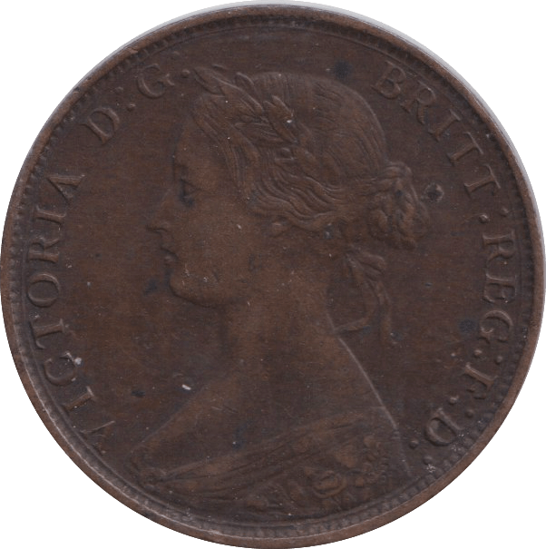 1862 HALF PENNY ( GVF ) - HALFPENNY - Cambridgeshire Coins