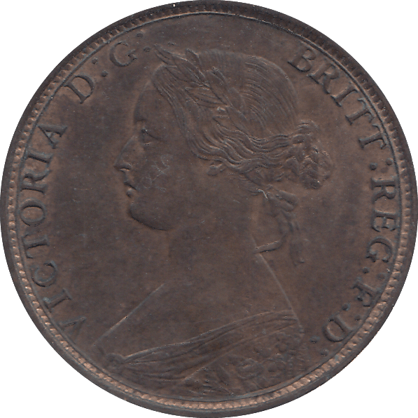 1862 HALFPENNY ( AUNC ) - HALFPENNY - Cambridgeshire Coins