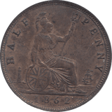 1862 HALFPENNY ( AUNC ) - HALFPENNY - Cambridgeshire Coins