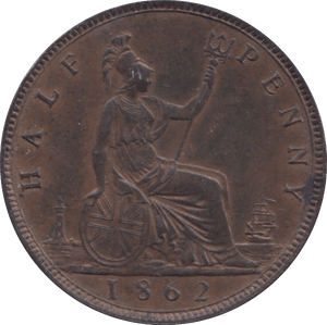 1862 HALFPENNY ( EF ) - Halfpenny - Cambridgeshire Coins