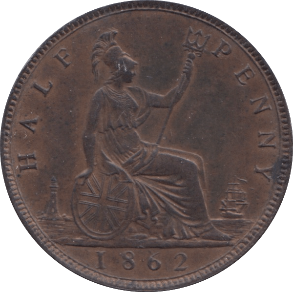 1862 HALFPENNY ( EF ) - Halfpenny - Cambridgeshire Coins