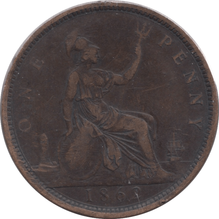 1862 HALFPENNY ( FINE ) - Halfpenny - Cambridgeshire Coins