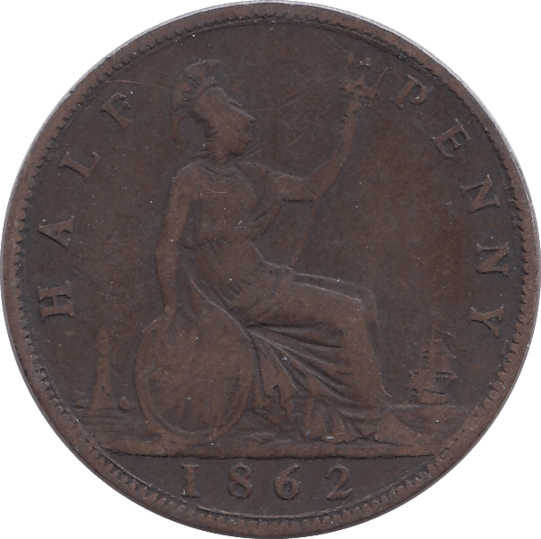 1862 HALFPENNY ( FINE ) - HALFPENNY - Cambridgeshire Coins