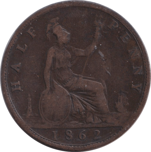 1862 HALFPENNY ( FINE ) - HALFPENNY - Cambridgeshire Coins