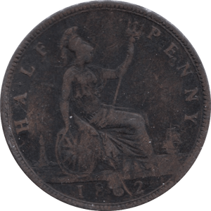 1862 HALFPENNY ( FINE ) - Halfpenny - Cambridgeshire Coins
