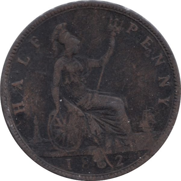 1862 HALFPENNY ( FINE ) - Halfpenny - Cambridgeshire Coins