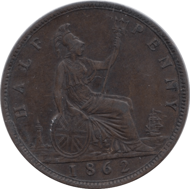 1862 HALFPENNY ( GF ) - Halfpenny - Cambridgeshire Coins