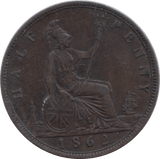 1862 HALFPENNY ( GF ) - Halfpenny - Cambridgeshire Coins
