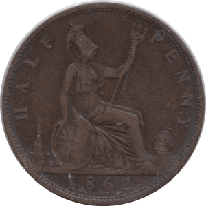 1862 HALFPENNY ( GF ) - HALFPENNY - Cambridgeshire Coins