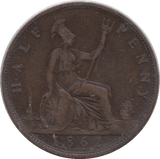 1862 HALFPENNY ( GF ) - HALFPENNY - Cambridgeshire Coins