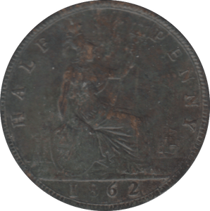 1862 HALFPENNY ( GVF ) - HALFPENNY - Cambridgeshire Coins