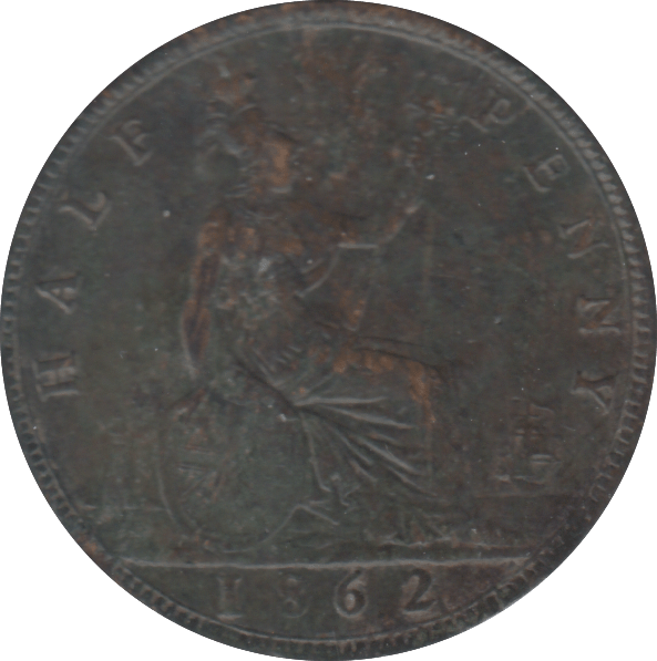 1862 HALFPENNY ( GVF ) - HALFPENNY - Cambridgeshire Coins