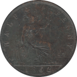 1862 HALFPENNY ( GVF ) - HALFPENNY - Cambridgeshire Coins