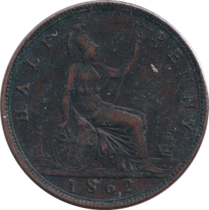 1862 HALFPENNY ( VF ) - HALFPENNY - Cambridgeshire Coins