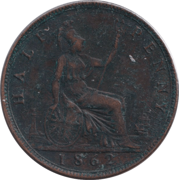 1862 HALFPENNY ( VF ) - HALFPENNY - Cambridgeshire Coins