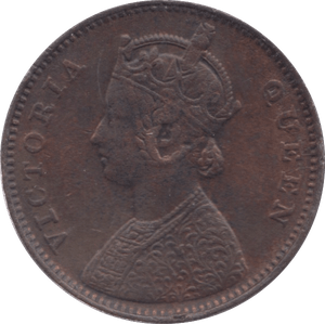 1862 INDIA ONE QUARTER ANNA - WORLD COINS - Cambridgeshire Coins