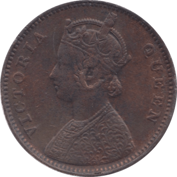 1862 INDIA ONE QUARTER ANNA - WORLD COINS - Cambridgeshire Coins