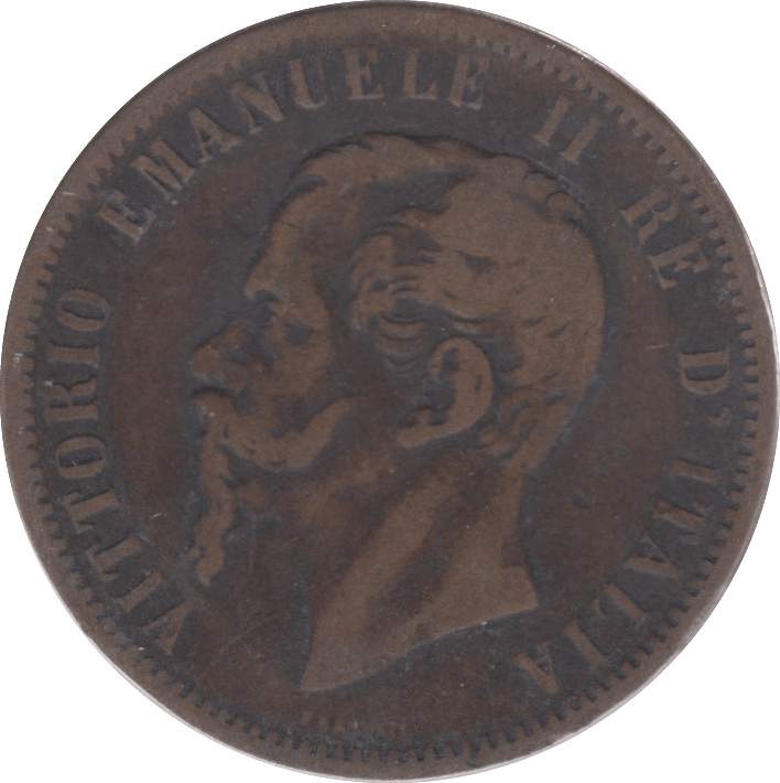 1862 ITALY 10 CENTIMI - WORLD COINS - Cambridgeshire Coins