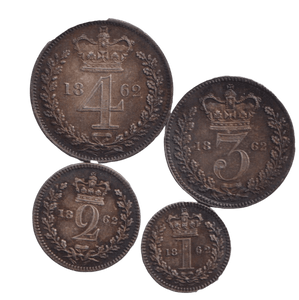 1862 MAUNDY SET VICTORIA - Maundy Set - Cambridgeshire Coins