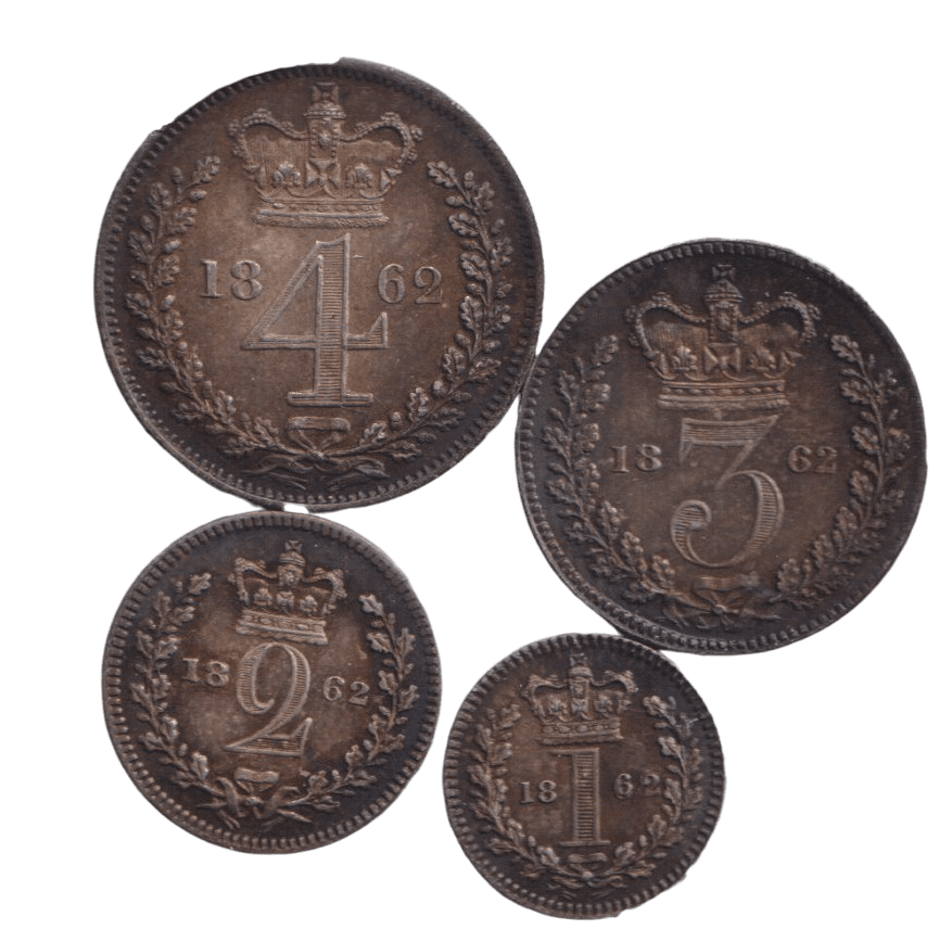 1862 MAUNDY SET VICTORIA - Maundy Set - Cambridgeshire Coins