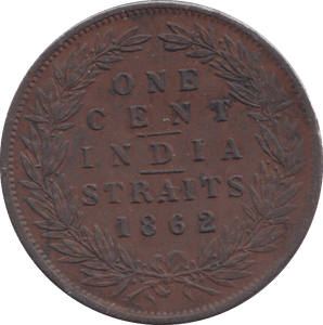 1862 ONE CENT EAST INDIA COMPANY - WORLD COINS - Cambridgeshire Coins