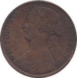 1862 ONE PENNY ( VF ) - WORLD COINS - Cambridgeshire Coins
