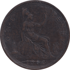1862 PENNY ( EF ) - PENNY - Cambridgeshire Coins