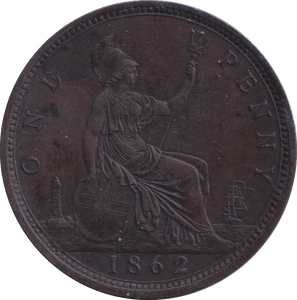 1862 PENNY ( EF ) - PENNY - Cambridgeshire Coins