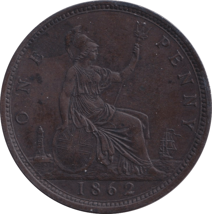 1862 PENNY ( EF ) - PENNY - Cambridgeshire Coins