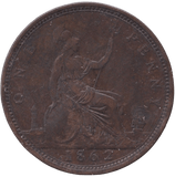 1862 PENNY ( FINE ) - PENNY - Cambridgeshire Coins