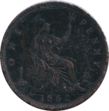 1862 PENNY ( GF ) - PENNY - Cambridgeshire Coins