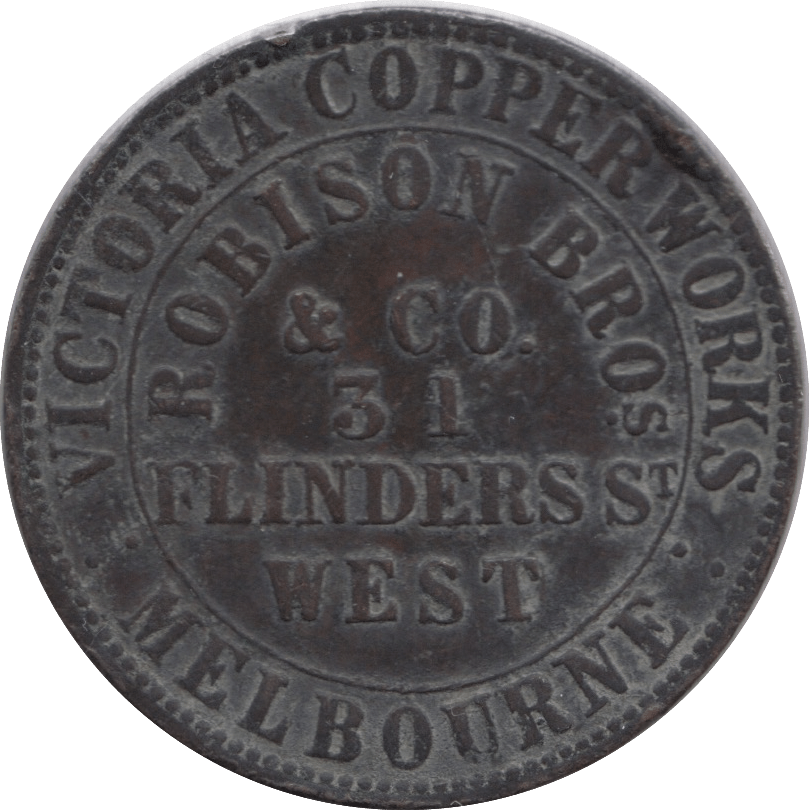 1862 PENNY TOKEN MELBOURNE - WORLD COINS - Cambridgeshire Coins