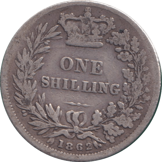 1862 SHILLING ( GF ) - SHILLING - Cambridgeshire Coins