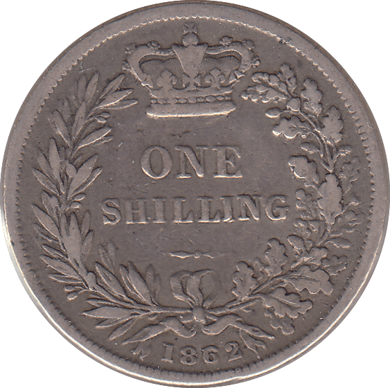 1862 SHILLING ( GF ) - SHILLING - Cambridgeshire Coins