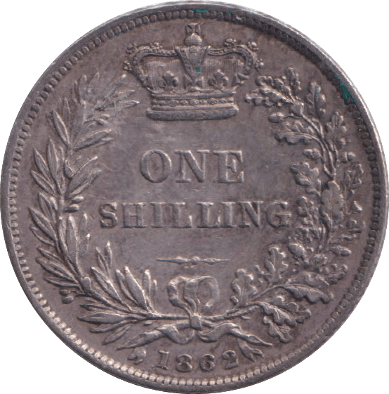 1862 SHILLING ( GVF ) - SHILLING - Cambridgeshire Coins