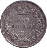 1862 SHILLING ( GVF ) - SHILLING - Cambridgeshire Coins