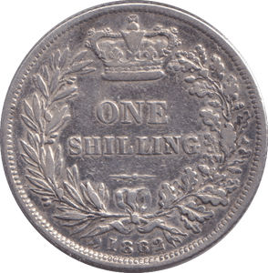 1862 SHILLING ( VF ) - SHILLING - Cambridgeshire Coins