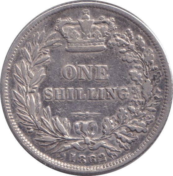1862 SHILLING ( VF ) - SHILLING - Cambridgeshire Coins