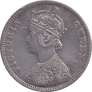 1862 SILVER ONE RUPEE INDIA - SILVER WORLD COINS - Cambridgeshire Coins
