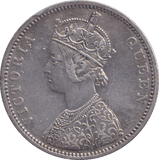 1862 SILVER ONE RUPEE INDIA - SILVER WORLD COINS - Cambridgeshire Coins