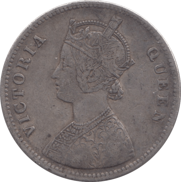 1862 SILVER ONE RUPEE INDIA - SILVER WORLD COINS - Cambridgeshire Coins