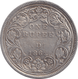 1862 SILVER ONE RUPEE INDIA - SILVER WORLD COINS - Cambridgeshire Coins