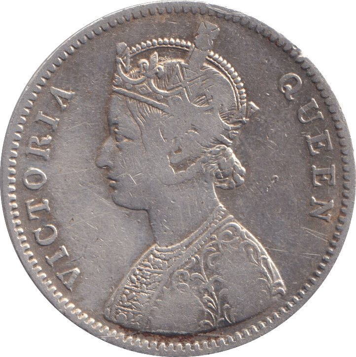 1862 SILVER ONE RUPEE INDIA - SILVER WORLD COINS - Cambridgeshire Coins