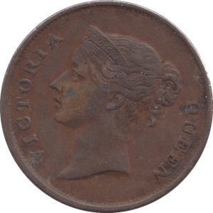 1862 STRAIT SETTLEMENTS ONE CENT - WORLD COINS - Cambridgeshire Coins