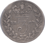1862 THREEPENCE ( FINE ) - THREEPENCE - Cambridgeshire Coins