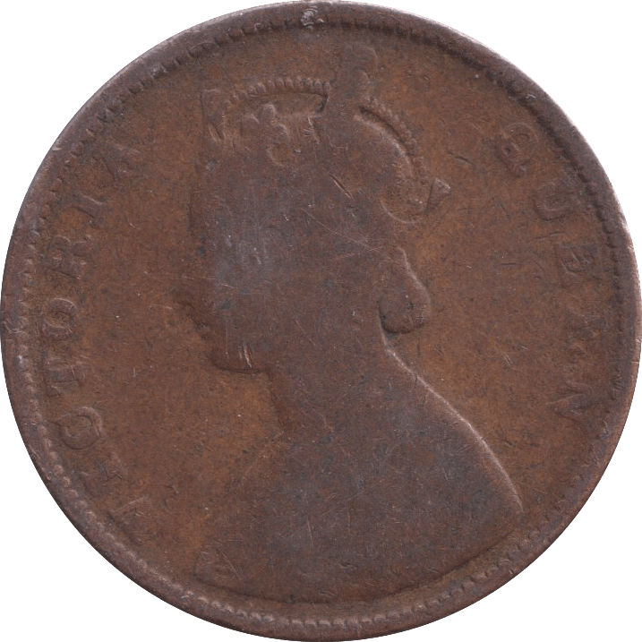 1862 TWO ANNA INDIA - WORLD COINS - Cambridgeshire Coins