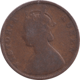 1862 TWO ANNA INDIA - WORLD COINS - Cambridgeshire Coins